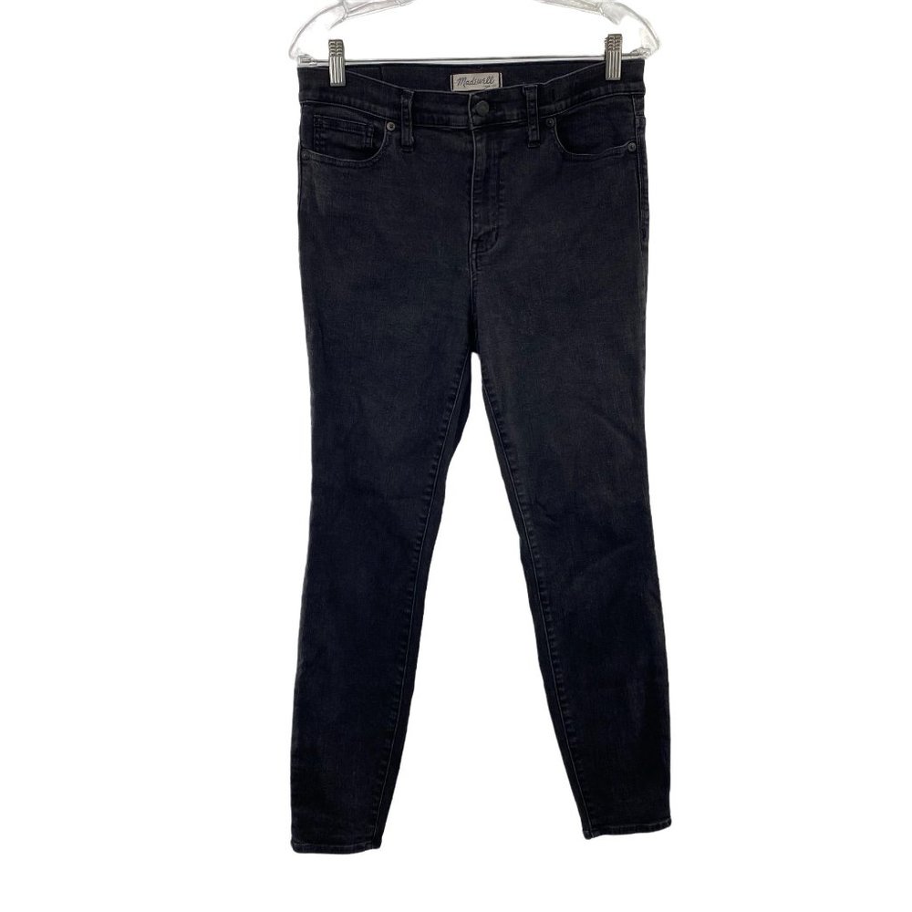 MADEWELL SKINNY HI RISE JEANS BLACK WOMENS SIZE 31